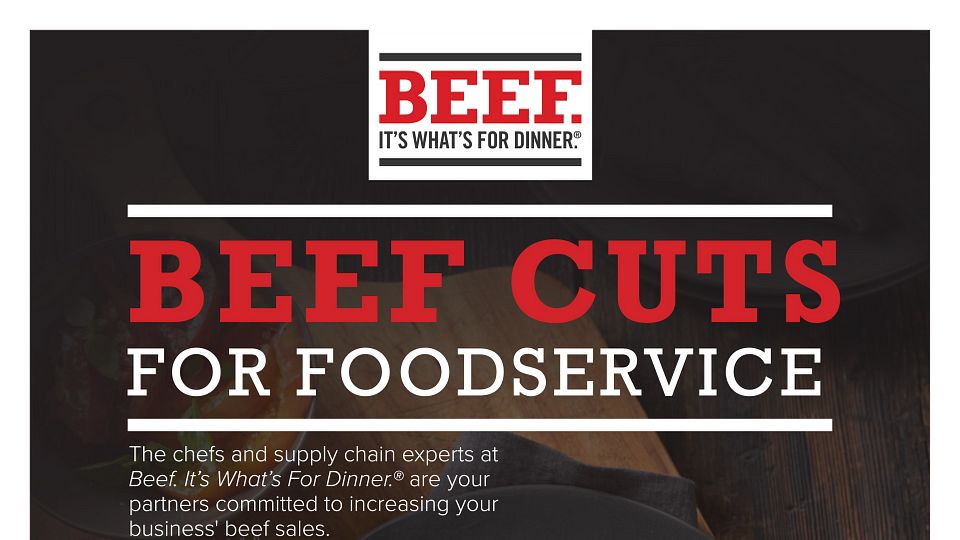 Beef Cuts For Foodservice